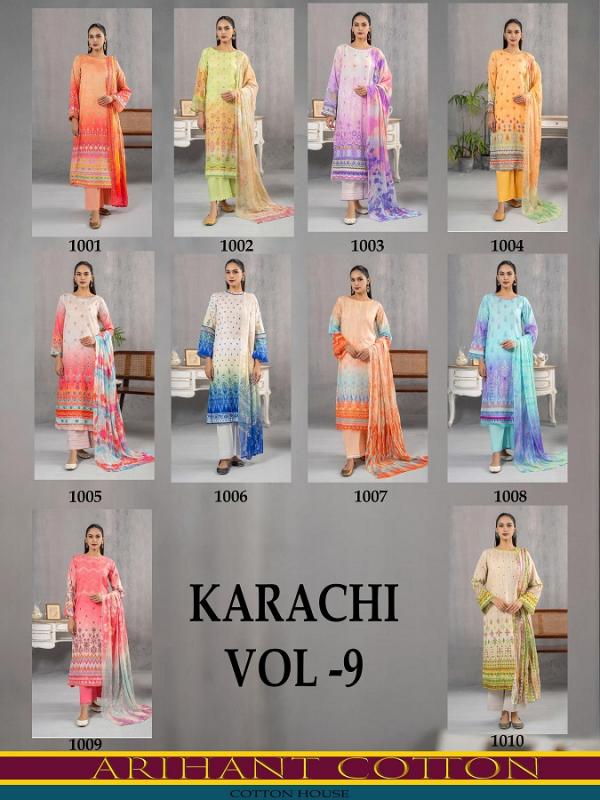 Arihant Lassa Karachi Vol-9 – Dress Material